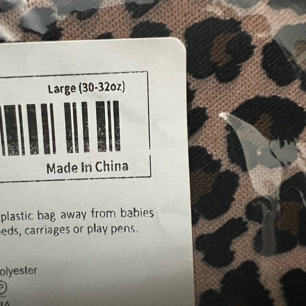 NWT 1pc Leopard Print Cup Sleeve Available in 3 Different Sizes - Picture 4 of 4